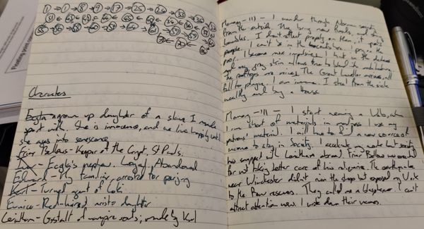 2 pages from my journal for TYOV